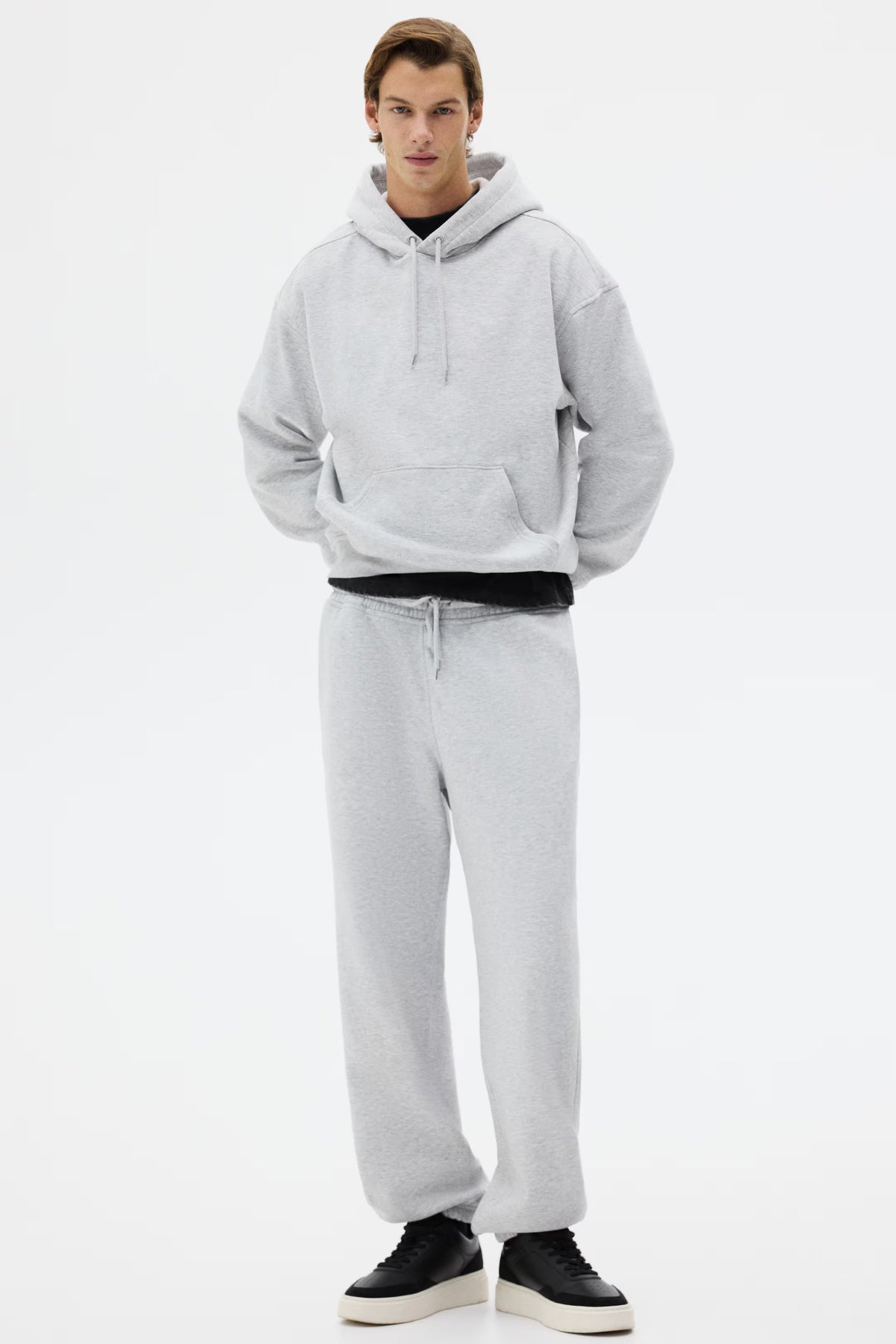 h&m 2-teiliges Set mit Hoodie und Joggpants Loose Fit - Farbe:Graumeliert XL elektroniktrade Switzerland