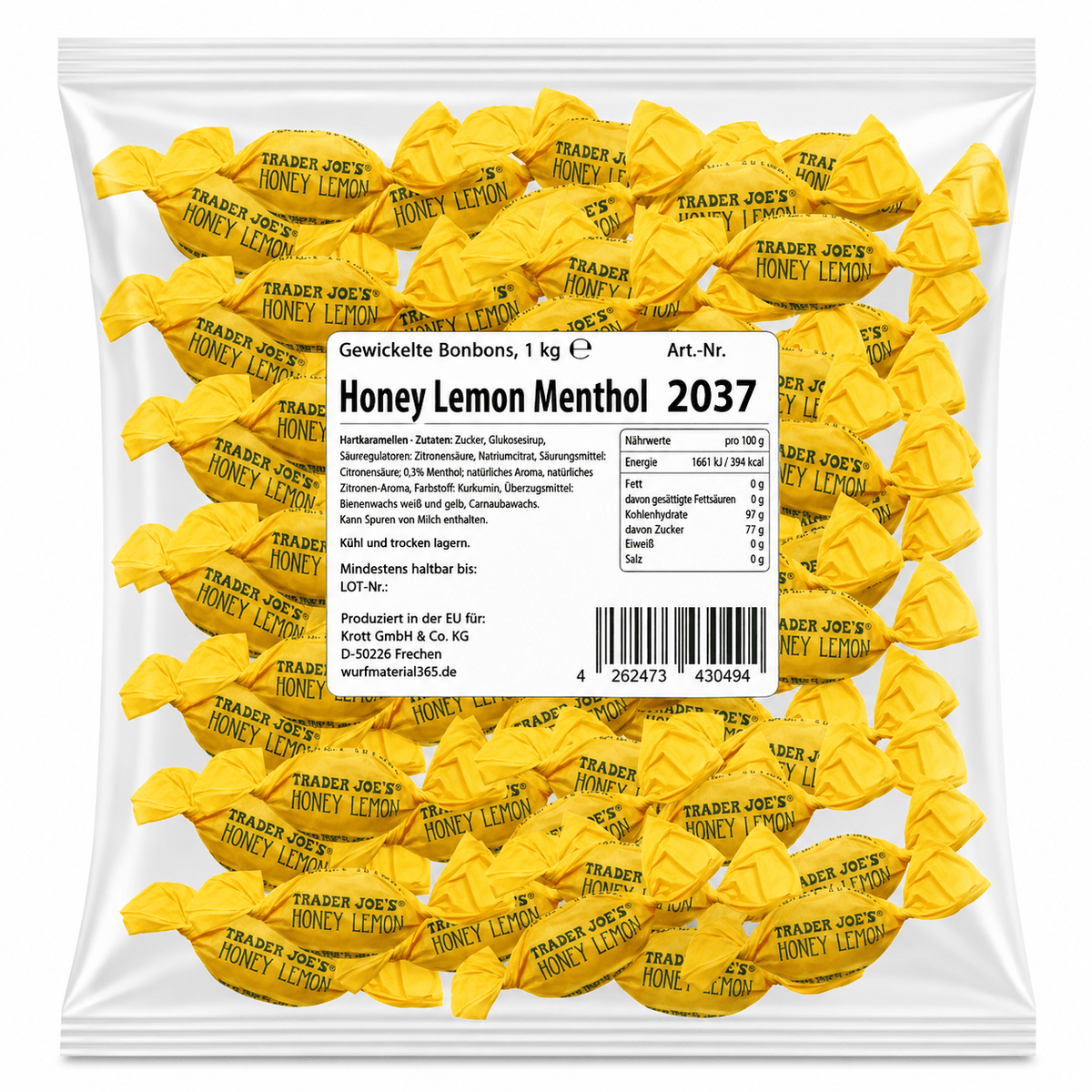 Krottis Bonbon Honey Lemon Menthol 1kg Elektroniktrade Switzerland
