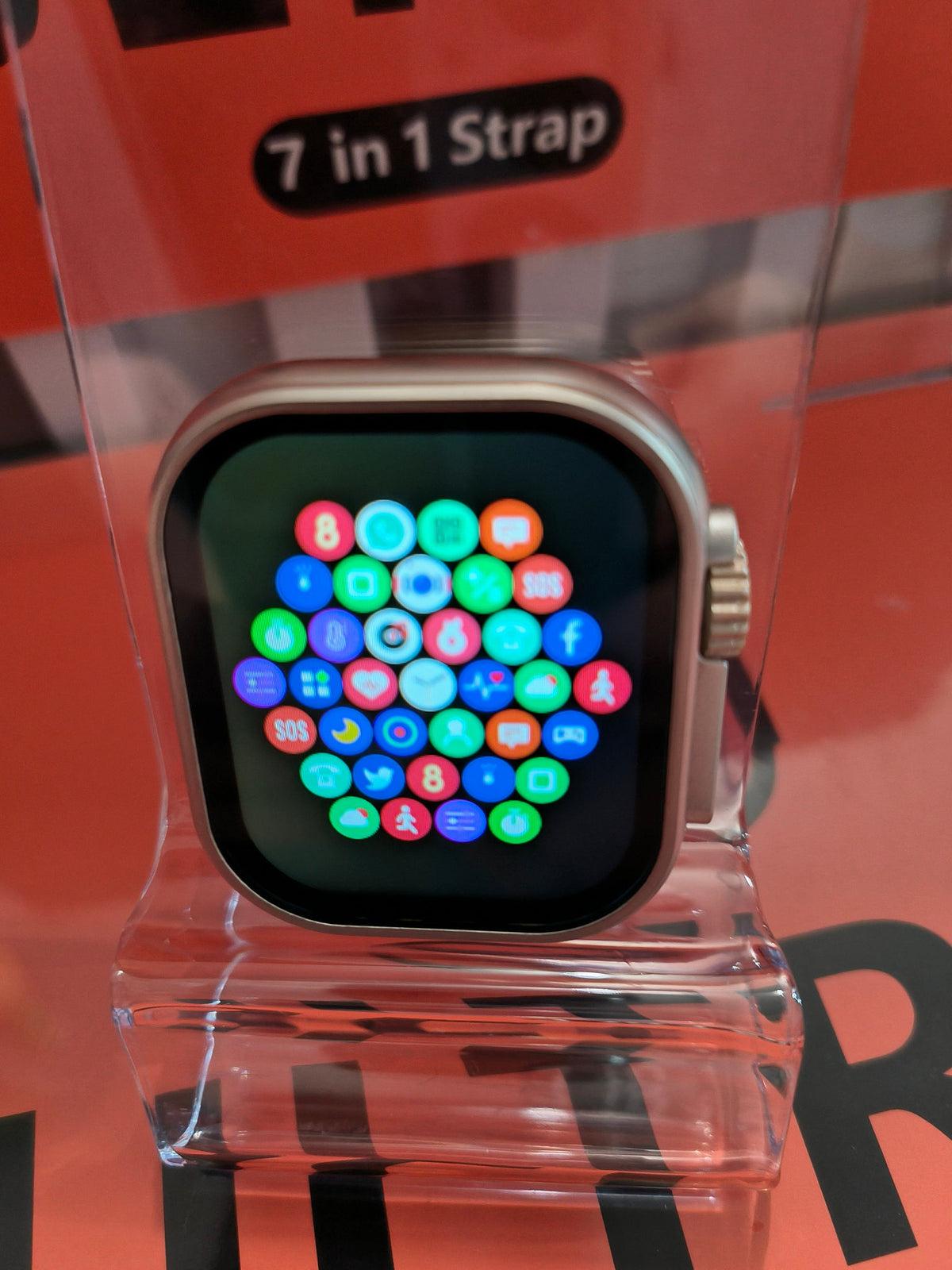 Laxasfit Smartwatch Ultra Geschenk Set 7 In 1 + Uhr & Wireless Ladegerät inkl. Bänder Elektroniktrade Switzerland