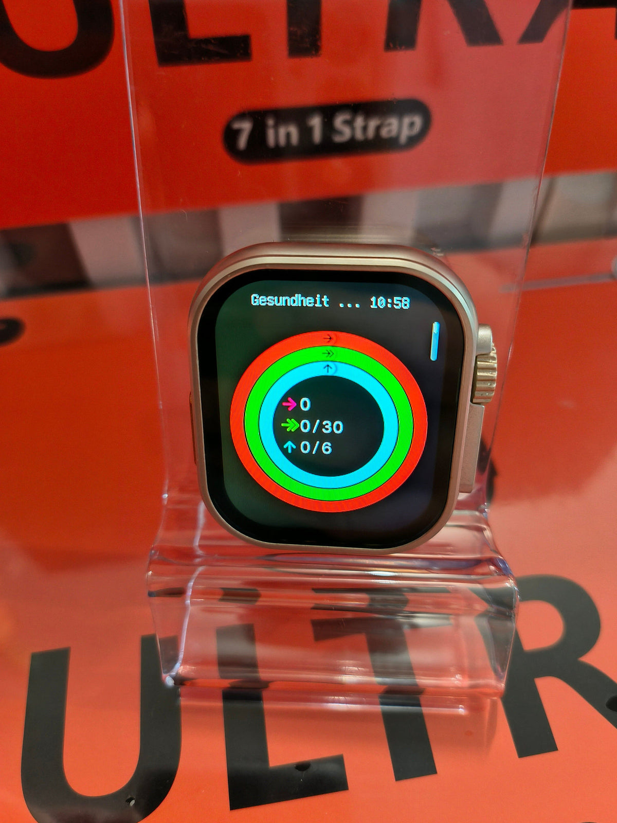 Laxasfit Smartwatch Ultra Geschenk Set 7 In 1 + Uhr & Wireless Ladegerät inkl. Bänder Elektroniktrade Switzerland
