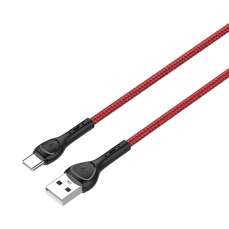 LDNIO LDNIO LS482 2 m USB-USB-C-Kabel (rot) mit 7 LED Farben elektroniktrade Switzerland