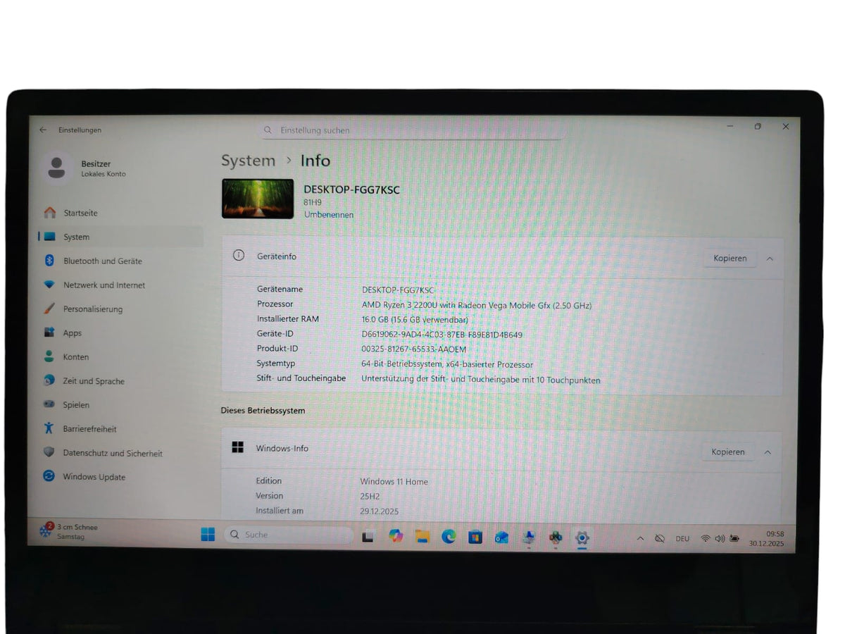 Lenovo Lenovo Yoga 530-14ARR 14", AMD Ryzen 3 2200U, 16 GB, 128 GB SSD ( Gebraucht Gerät ) elektroniktrade Switzerland