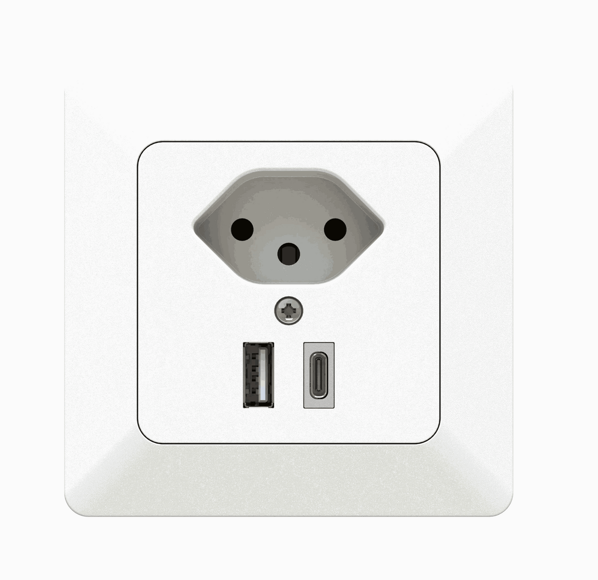 MAXHAURI Kleinkombi Typ 13 / USB-A+C 18W UP priamos weiss Elektroniktrade Switzerland