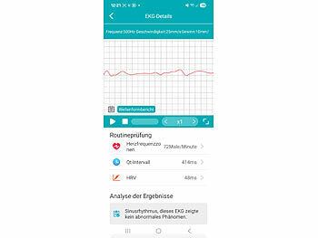 newgen medicals Vitaluhr mit Bluetooth, EKG-Anzeige, Telefonfunktion, App, AMOLED,IP67 elektroniktrade Switzerland