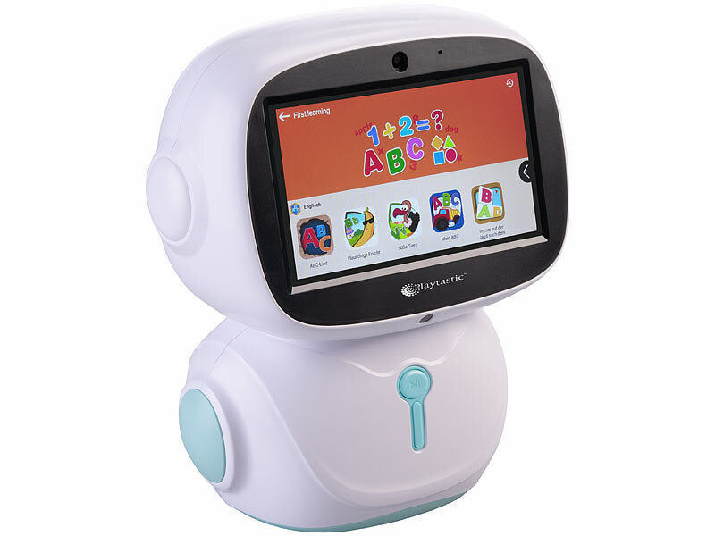 Playtastic KI-Roboter für Kinder mit ChatGPT, 7"-Touchdisplay, Mikrofon, WLAN elektroniktrade Switzerland