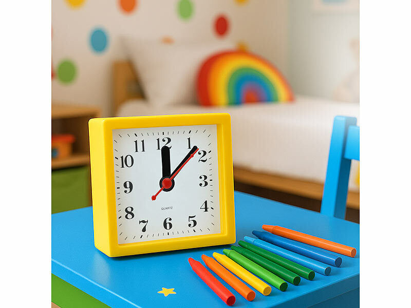 Playtastic Tischuhr-Bausatz für Kinder, 22 Teile, batteriebetrieben elektroniktrade Switzerland
