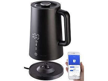 Rosenstein & Söhne Smarter WLAN-Wasserkocher 1,7 l Cool-Touch, Temperaturwahl, App, 2200W ( Tuya, Alexa ) elektroniktrade Switzerland