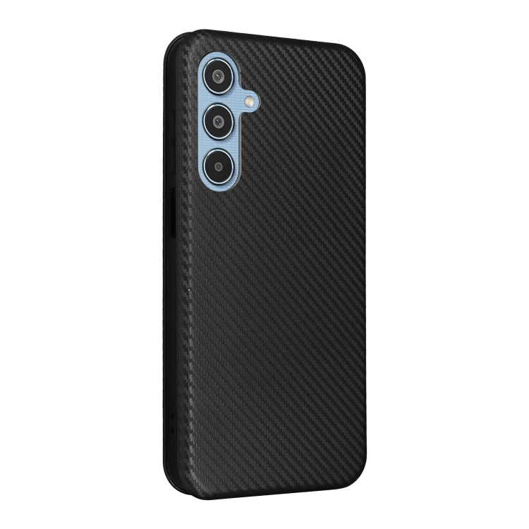 Samsung Für Samsung Galaxy M35 Carbon Fiber Texture Flip Leder Handyhülle elektroniktrade Switzerland