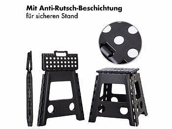 Semptec Urban Survival Technology Urban Survival Technology Faltbarer Tritthocker, bis 150 kg, anti-rutsch-beschichtet, 39 cm Höhe elektroniktrade Switzerland