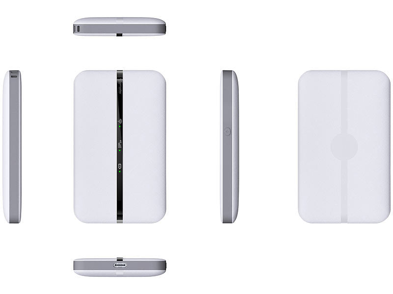 simvalley Mobiler 4G/LTE-Router im Kreditkartenformat, bis 150 Mbit/s, Akku, App elektroniktrade Switzerland
