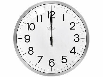 St. Leonhard Funkuhr-Wanduhr: Analoge Funk-Wanduhr, hohe Genauigkeit, 33 x 5 cm Elektroniktrade Switzerland