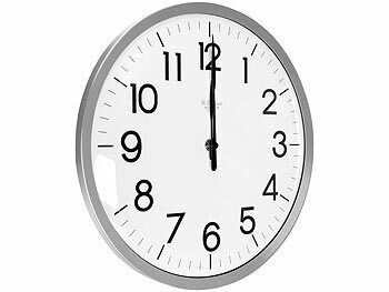 St. Leonhard Funkuhr-Wanduhr: Analoge Funk-Wanduhr, hohe Genauigkeit, 33 x 5 cm elektroniktrade Switzerland
