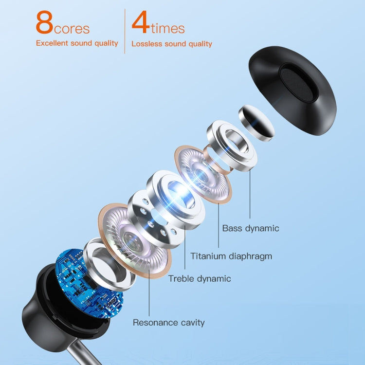 TOTU TOTU EP-3 In-Ear-Kopfhörer mit Kabel, Länge: 1,2 m, Steckertyp: USB-C / Typ C Elektroniktrade Switzerland