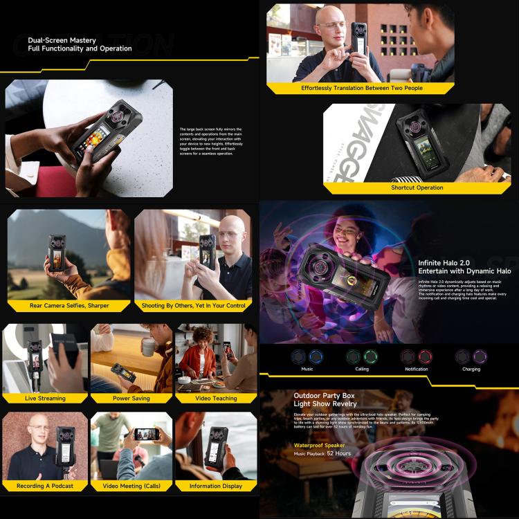 Ulefone Ulefone Armor 30 Pro, 16 GB + 512 GB, Nachtsicht Dual Display elektroniktrade Switzerland