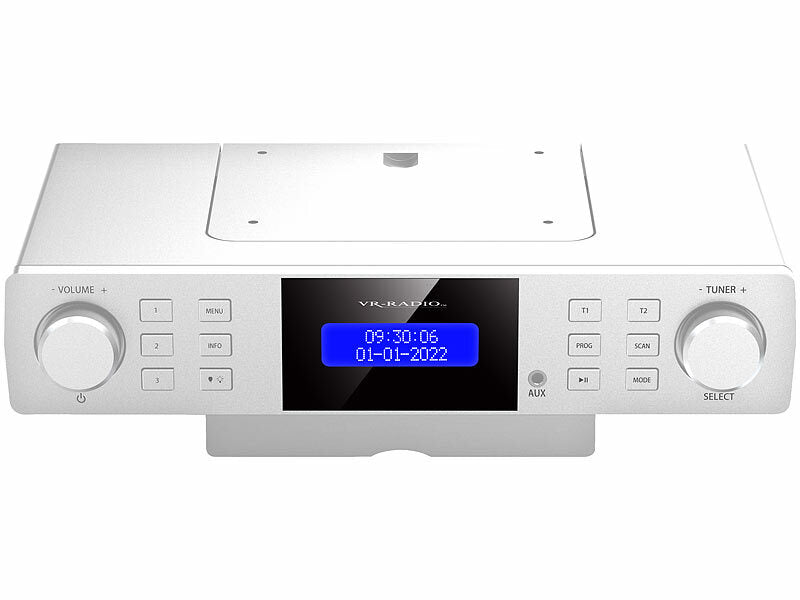 VR-Radio Unterbau-Küchenradio DAB+/UKW, RDS, Wecker, Timer, LCD-Display, AUX elektroniktrade Switzerland
