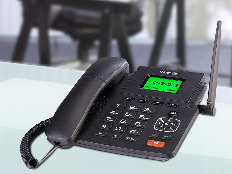 4G-Tischtelefon, Hotspot-Funktion, WLAN, Akku, ohne Vertrag & SIM-Lock