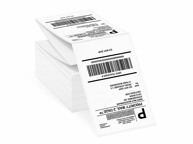 Thermodrucker-Versand-Etiketten, 100x150 mm, selbstklebend, 500 Blatt