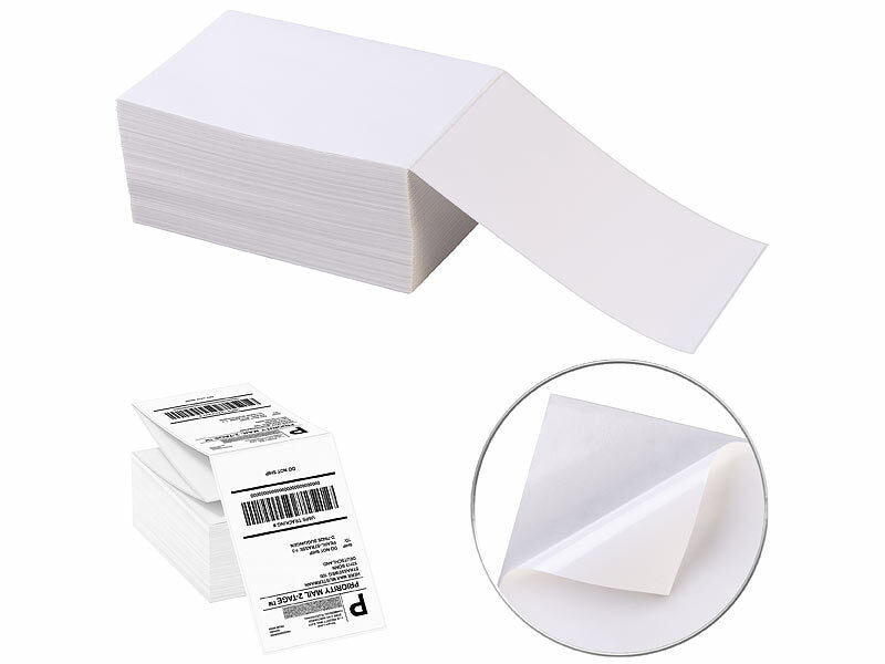 Thermodrucker-Versand-Etiketten, 100x150 mm, selbstklebend, 500 Blatt