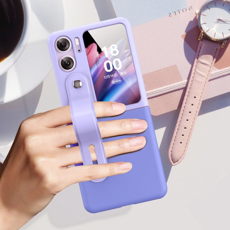 OPPO Find N2 Flip Folding Phone Case (Schwarz + Dunkelblau)