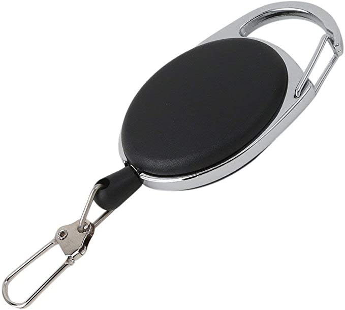 AMACOAM Schlüsselanhänger Ausziehbar Key mit Extra Starker Feder elektroniktrade Switzerland