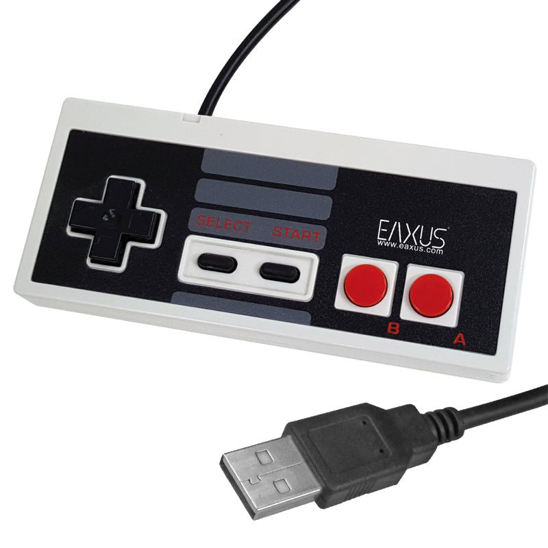 Eaxus Retro USB Controller im NES Classic Mini Design für den PC, kabelgebunden Eaxus elektroniktrade Switzerland