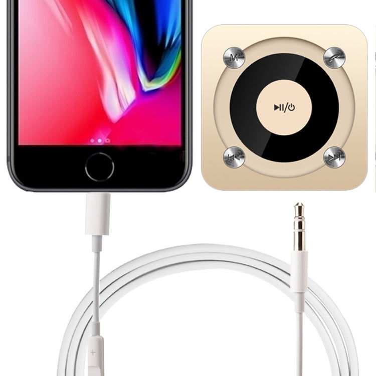 Elektroniktrade 1 m 8-polig auf 3,5 mm AUX-Audiokabel Support Line Control für iPhone Elektroniktrade Switzerland