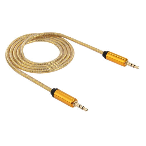 Elektroniktrade Aux-Kabel, 3,5-mm-Mini-Stecker-Stereo-Audiokabel, Länge: 1 M Gold Elektroniktrade Switzerland