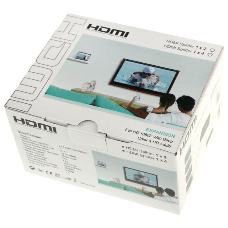Elektroniktrade Mini HD 1080P 1x4 HDMI V1.4 Splitter für HDTV / STB / DVD / Projektor / DV elektroniktrade Switzerland