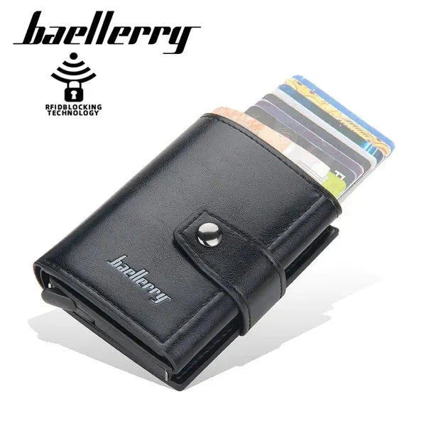 Elektroniktrade RFID Blocking Protection Herren Leder Geldbörse Alu elektroniktrade Switzerland