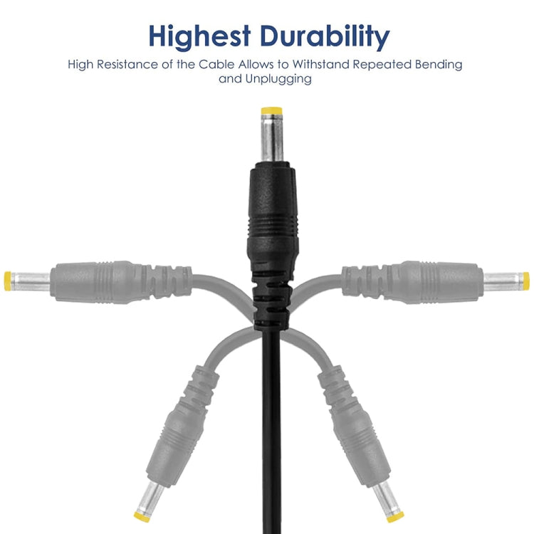 Elektroniktrade USB-auf-2,5-mm-DC-Ladekabel, Länge: 65 cm (Schwarz) elektroniktrade Switzerland