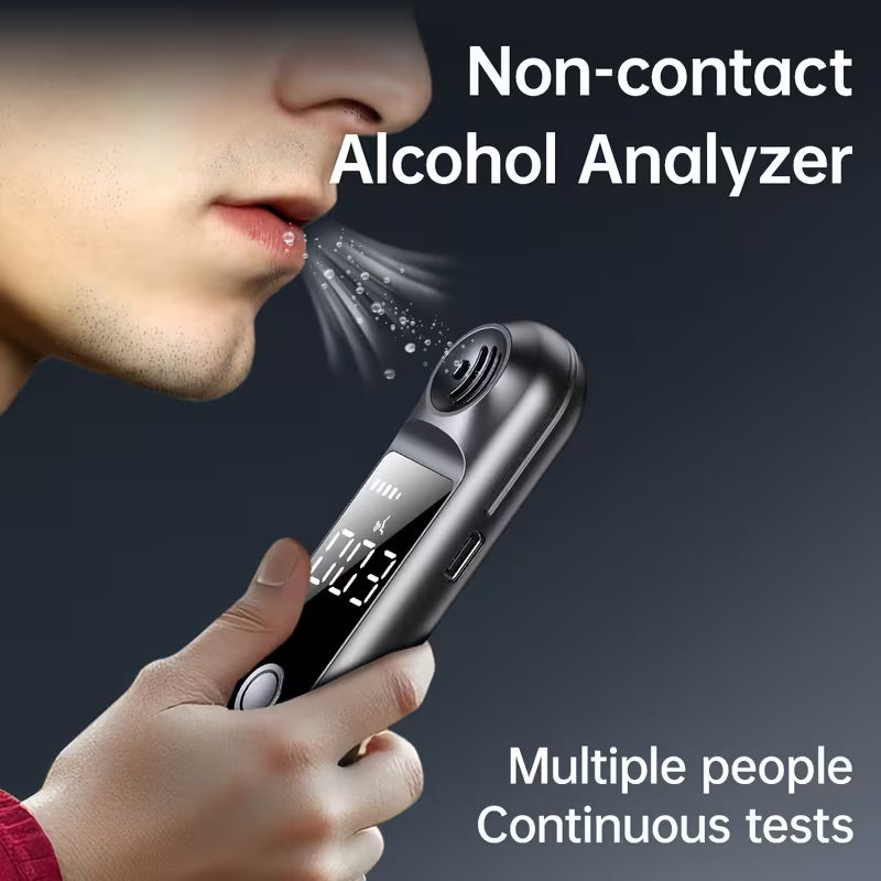 Alkoholanalysator mit LCD-Digitaldisplay, Wiederaufladbares Alkoholtestgerät