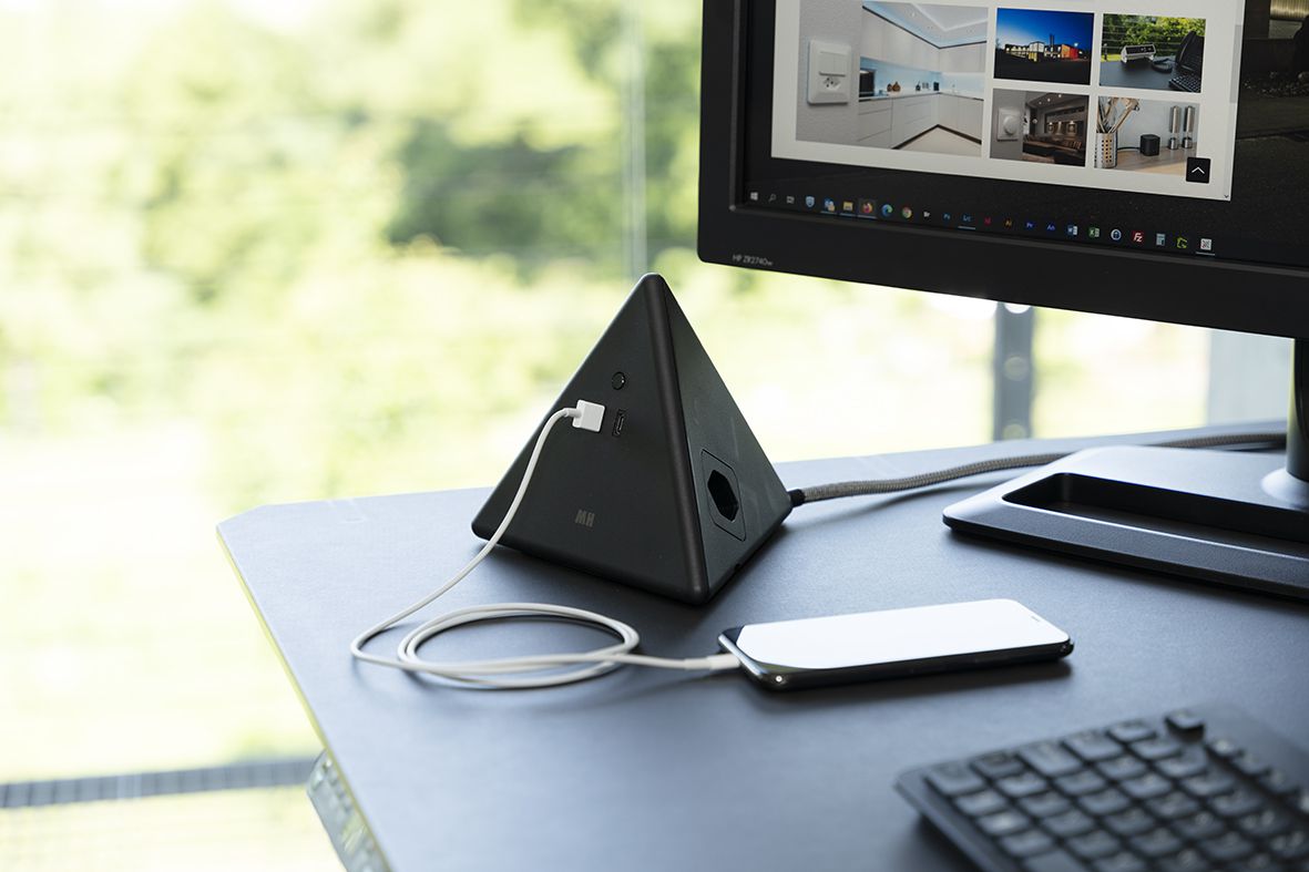 Energy Pyramide Steckdosenleiste 2x Typ 13 sw USB A+C 2.5m cli.