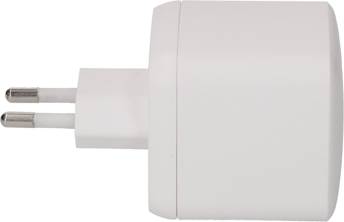 USB Schnellladeadapter 1x USB-C PD 1x USB-A 45W weiss