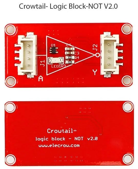 Elecrow Crowtail Logic Block 2.0 NOT, 4-Pin JST, 3,3–5V