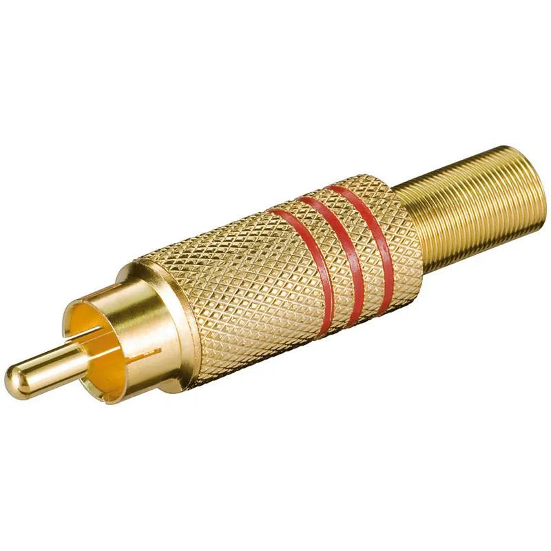 Cinchstecker ø7mm rot
