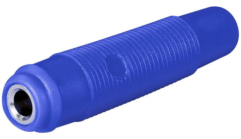 Bananenkupplung, 4 mm, trittfest, blau