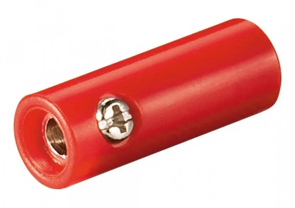 Bananenkupplung, 4 mm, rot