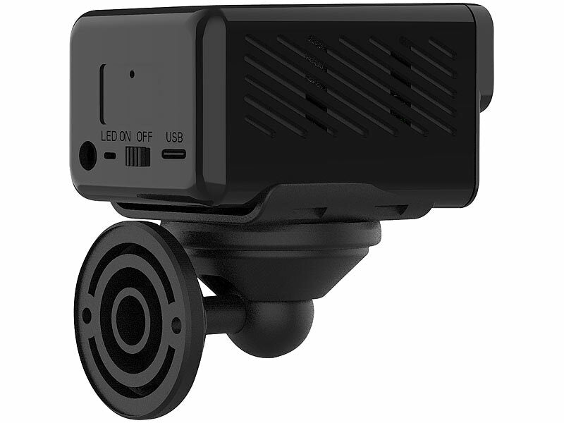 7links 2K-Mini-IP-Kamera mit Dualband-WLAN, Nachtsicht, 4 Std. Akku, Ap elektroniktrade Switzerland