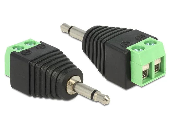 Adapter Terminalblock - Klinkenstecker 3,5mm 2 Pin