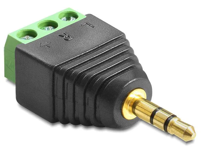 Adapter Terminalblock - Klinkenstecker 3,5mm 3 Pin