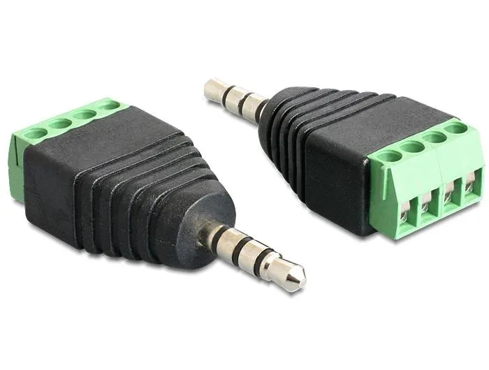 Adapter Terminalblock - Klinkenstecker 3,5mm 4 Pin