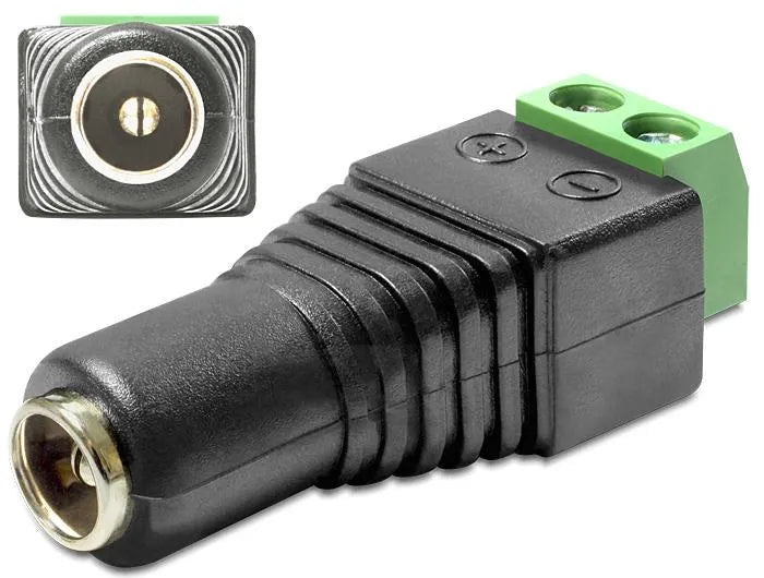 DC-Kupplung für Hohlstecker 5,5x2,5mm - Schraubmontage