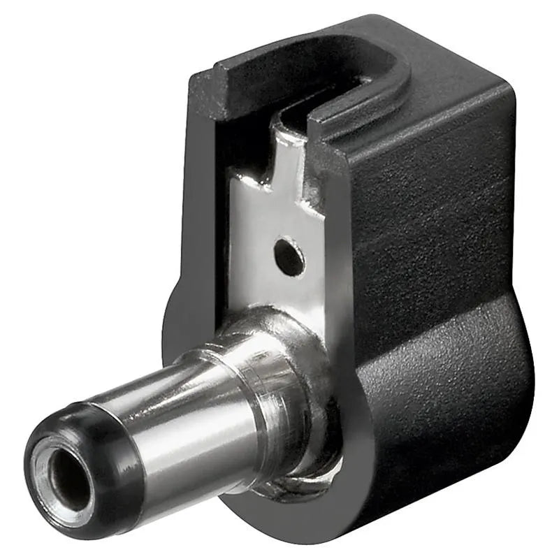 DC-Stecker / Winkelstecker / Bohrung 2,1x5,5 mm - Lötmontage