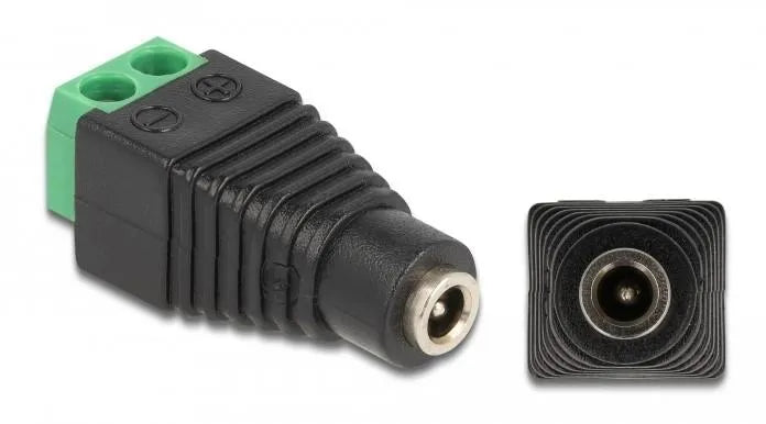 Delock Adapter DC 1,35 x 3,5 mm Buchse - Terminalblock 2 Pin