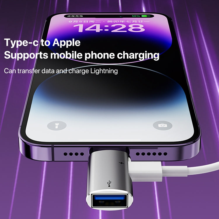 8-Pin auf USB, USB-C / Typ-C OTG-Adapter, 8 Pin to USB, Type-C