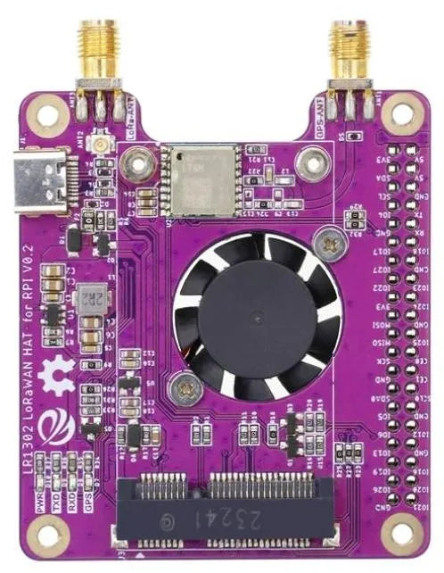 Elecrow LoRaWAN HAT LR1302, GPS RTC, Raspberry Pi, 5V