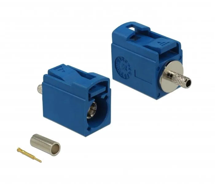 FAKRA C Buchse 21 mm (kurz) zum Crimpen