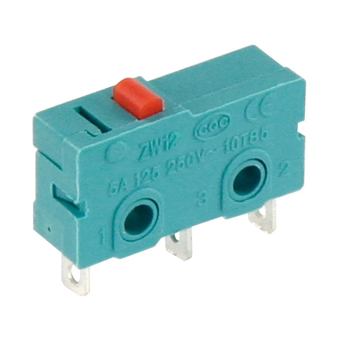 Mikroschalter 250V/5A, 3-polig, gefedert