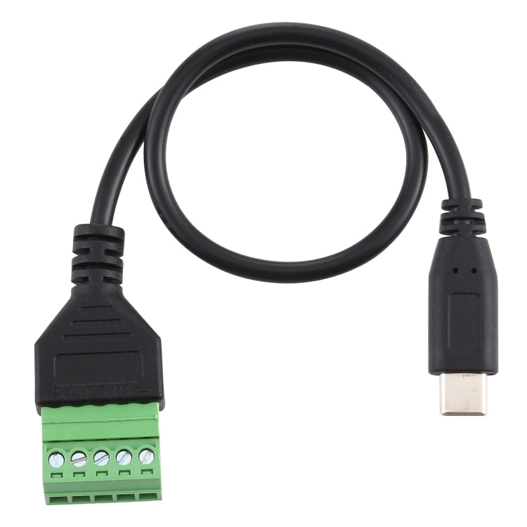 USB-C-Stecker auf 5-poligen Schraubanschluss, lötfreies Adapterkabel, 30 cm