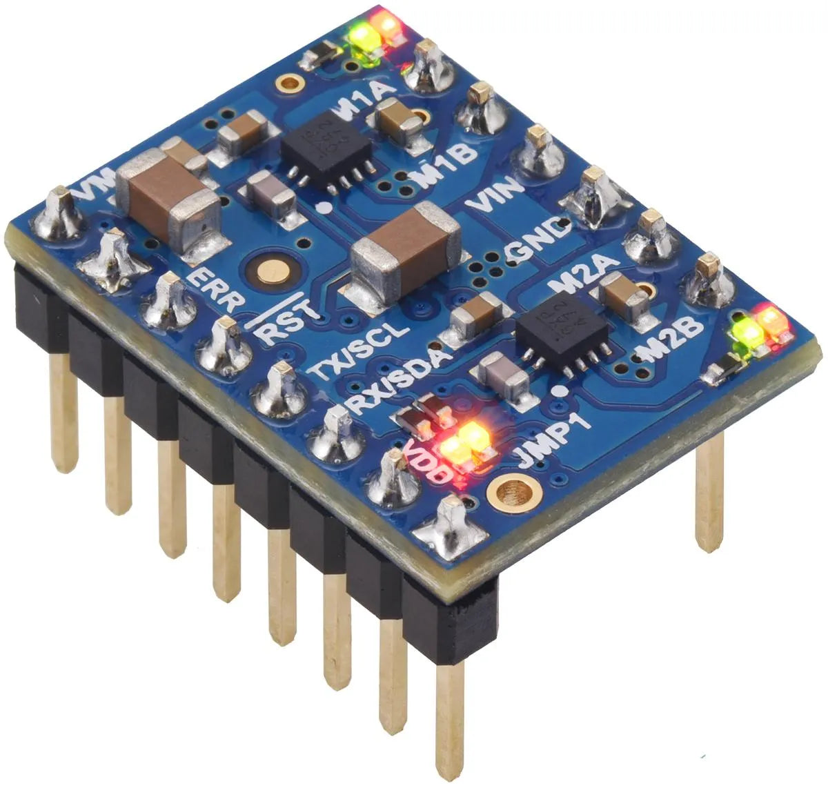 Pololu Motoron M2U550 Dual Motor Controller, I2C/UART, mit Header